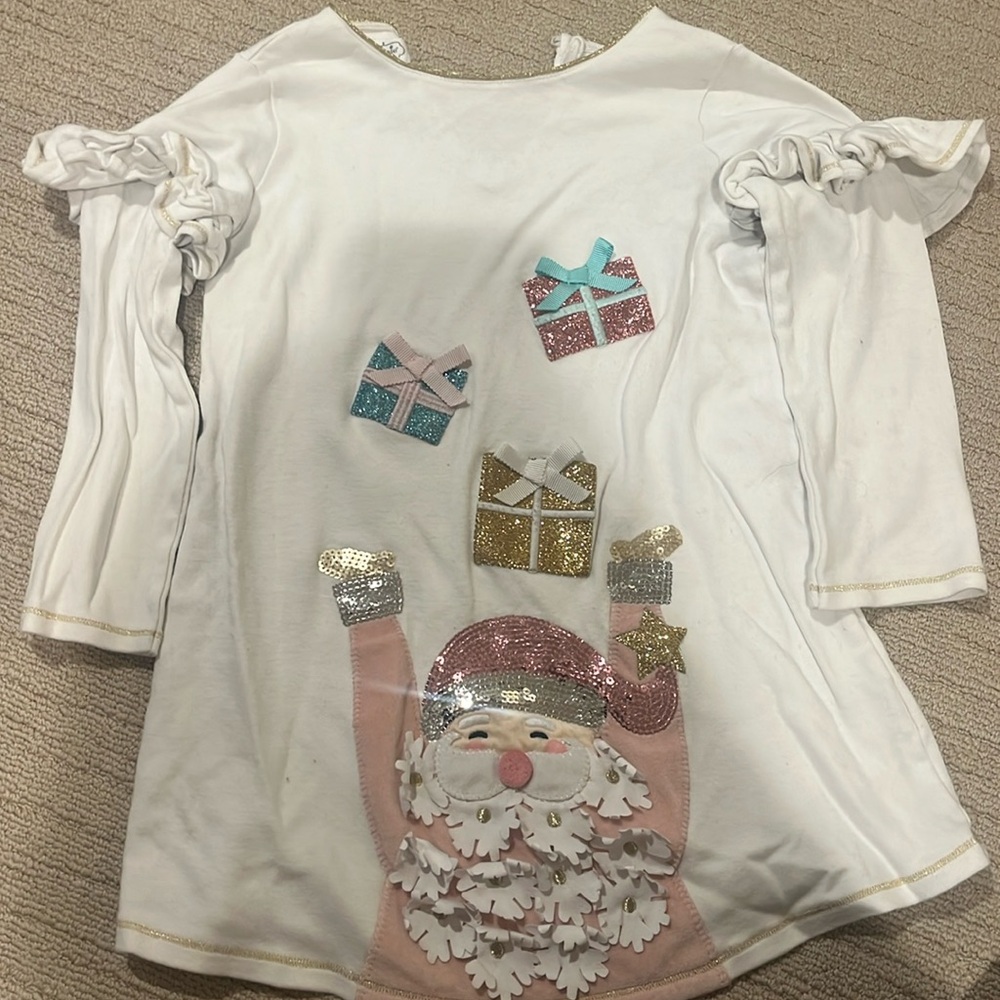 Mudpie Santa top.